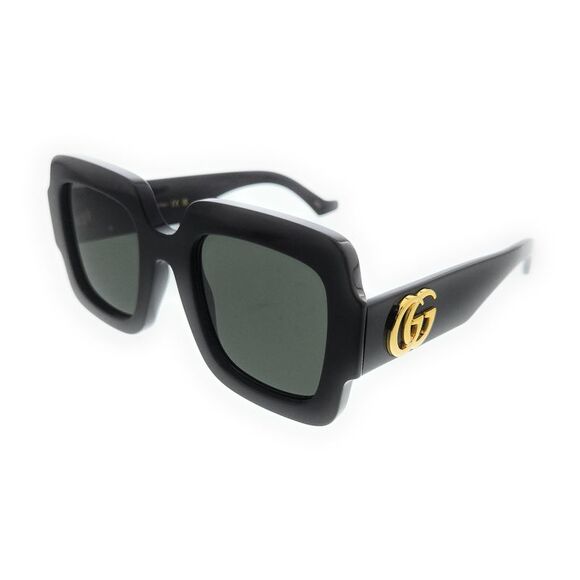 Apepazza Accessories - Gucci GG1547S-001 Black Grey Square Sunglasses